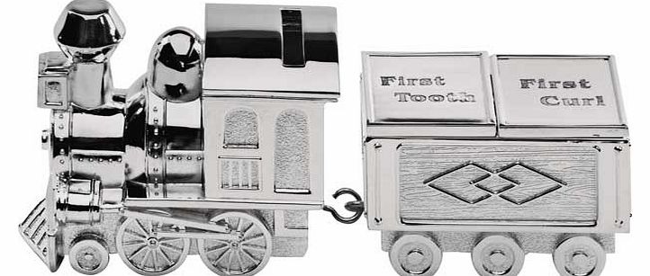 Little Ones Silver Plated Train Money Box