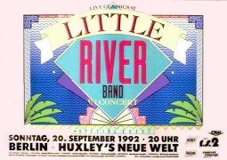 LITTLE RIVER BAND In Concert 1992 Music Poster