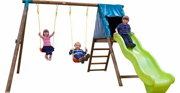 Tilberg Slide Swing Set with Themed