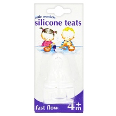 Little Wonders Silicone Teats Fast Flow 4m  x 2