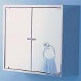 2-door mirror cabinet