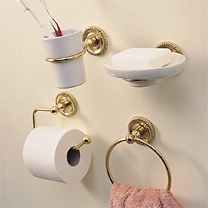 4-piece solid brass set