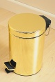 brass-effect pedal bin