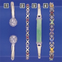 CUBIC ZIRCONIA TWISTED TORQUE BANGLE