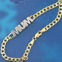 Littlewoods-Index diamond-set mum bracelet