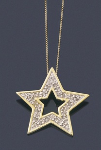 Littlewoods-Index diamond-set star pendant