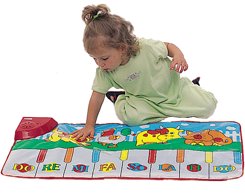 funny animal piano playmat