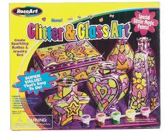 glitter and glass art