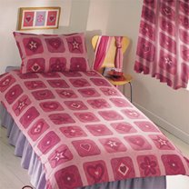 hearts and flowers duvet set