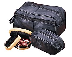 Littlewoods-Index leather washbag and shoe kit