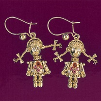 Littlewoods-Index ragdoll dropper earrings