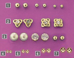 Littlewoods-Index set of 2 celtic cubic zirconia earrings