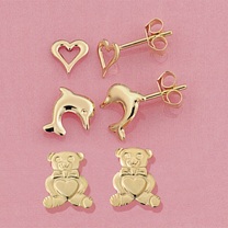 Littlewoods-Index set of 3 childs earrings
