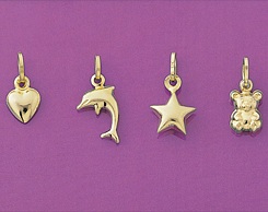 set of four charms
