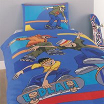 skateboard duvet and curtains