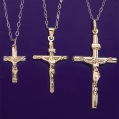 TWO-COLOUR GOLD CRUCIFIX