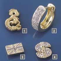 Littlewoods-Index union jack stud earring