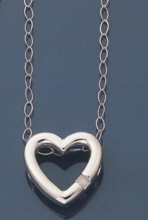 Littlewoods-Index white gold diamond-set heart pendant