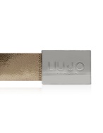 Liu Jo Logo Box Buckle Light Bronze Leather Belt