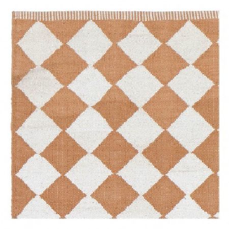 Liv Interior Diamond Rug Sand coloured 55x120,140x200