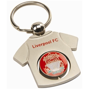 Liverpool Accessories  Liverpool FC T-Shirt Spinner Key Ring