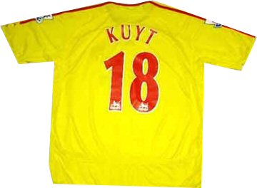 Liverpool Adidas 06-07 Liverpool away (Kuyt 18)