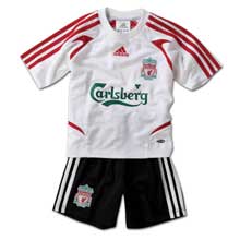 Liverpool Adidas 07-08 Liverpool away Mini Kit