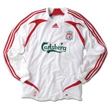 Liverpool Adidas 07-08 Liverpool L/S away - Kids