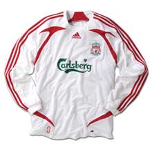 Liverpool Adidas 07-08 Liverpool L/S away