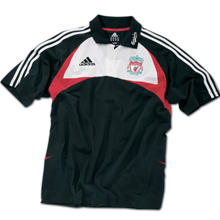 Liverpool Adidas 07-08 Liverpool Polo Shirt (Black) - Kids