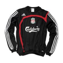 Liverpool Adidas 07-08 Liverpool Sweat Top (Black) - Kids