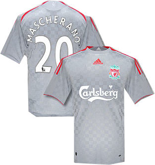 Adidas 08-09 Liverpool away (Mascherano 20)