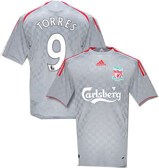 Adidas 08-09 Liverpool away (Torres 9)