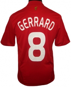 Adidas 08-09 Liverpool home (Gerrard 8) CL
