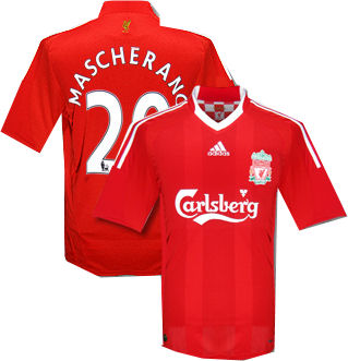 Adidas 08-09 Liverpool home (Mascherano 20)