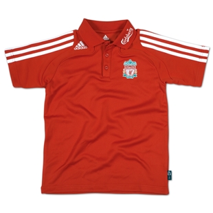 Adidas 08-09 Liverpool Polo Shirt (red) - Kids