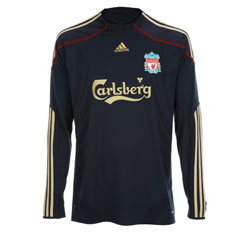 Liverpool Adidas 09-10 Liverpool L/S away (  Your Name)