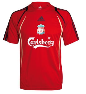 Liverpool Adidas 09-10 Liverpool Red Training Jersey - Kids
