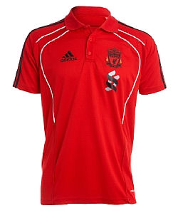 Liverpool Adidas 2010-11 Liverpool Adidas Polo Shirt (Red) - Kids
