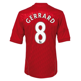 Liverpool Adidas 2010-11 Liverpool Home Shirt (Gerrard 8)
