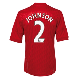 Adidas 2010-11 Liverpool Home Shirt (Johnson 2)