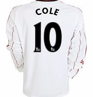 Liverpool Away Shirt Adidas 2010-11 Liverpool Long Sleeve Away Shirt (Cole