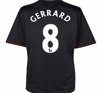 Liverpool Away Shirt Adidas 2011-12 Liverpool Away Football Shirt (Gerrard 8)