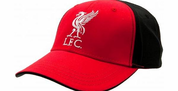 Liverpool F.C. Cap- adult baseball cap- 58cm adjustable velcro strap- 2 tone panel design- with a swing tag- official licensed product