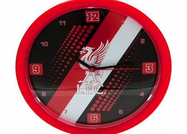 Liverpool F.C. Liverpool FC. Stripe Wall Clock