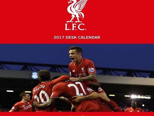 Liverpool F.C. Liverpool Official 2017 Desk Easel Calendar - Month To View Desk Calendar 2017