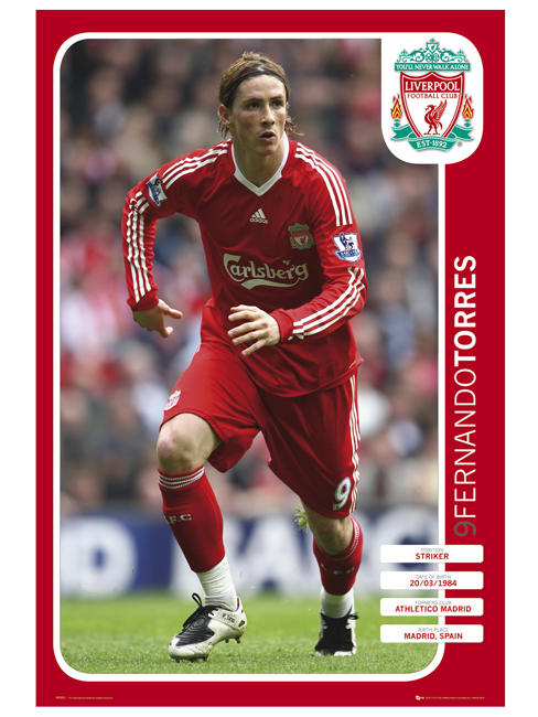 Liverpool FC and#8216;Fernando Torresand8217; Maxi Poster SP0552