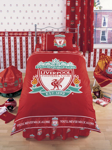 Liverpool FC Crest Duvet Cover and Pillowcase Bedding - SPECIAL LOW PRICE