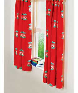 Liverpool FC Legends Pair of 66x54in Unlined Curtains - Red