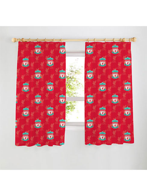Liverpool FC Liverbird Crest Curtains 54`